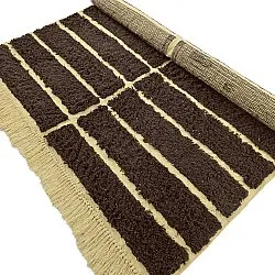 Hochflorteppiche - Ikara Natural Cotton Shaggy (braun)