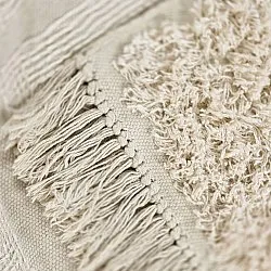 Hochflorteppiche - Ikara Natural Cotton Shaggy (creme)