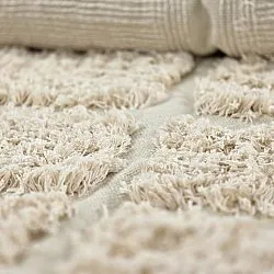 Hochflorteppiche - Ikara Natural Cotton Shaggy (creme)