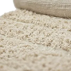Hochflorteppiche - Ikara Natural Cotton Shaggy (creme)