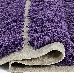 Hochflorteppiche - Ikara Natural Cotton Shaggy (lila)