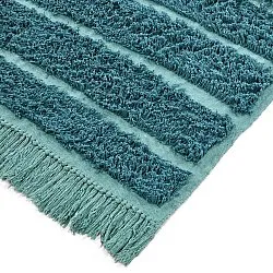 Hochflorteppiche - Ikara Natural Cotton Shaggy (türkis)