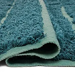 Hochflorteppiche - Ikara Natural Cotton Shaggy (türkis)