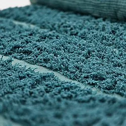 Hochflorteppiche - Ikara Natural Cotton Shaggy (türkis)