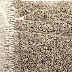 Hochflorteppiche - Kindon Natural Cotton Shaggy (beige/weiß)