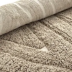 Hochflorteppiche - Kindon Natural Cotton Shaggy (beige/weiß)