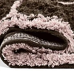 Rund Teppich - Lana Natural Cotton Shaggy (braun)