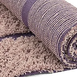 Hochflorteppiche - Lindley Natural Cotton Shaggy (rosa/lila)