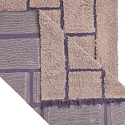 Hochflorteppiche - Lindley Natural Cotton Shaggy (rosa/lila)