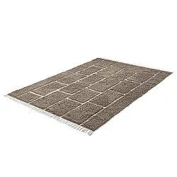 Hochflorteppiche - Lindley Natural Cotton Shaggy (taupe/grau)