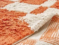 Runde Teppiche - Maranello Natural Cotton Shaggy (orange)