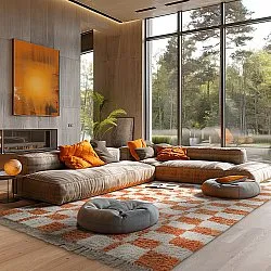 Hochflorteppiche - Maranello Natural Cotton Shaggy (orange)