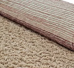 Runde Teppiche - Mareto Natural Cotton Shaggy (braun)