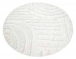 Runde Teppiche - Mavis Natural Cotton Shaggy (offwhite)