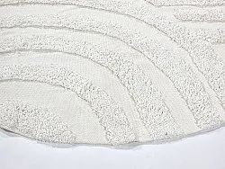 Runde Teppiche - Mavis Natural Cotton Shaggy (offwhite)