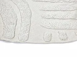 Runde Teppiche - Mavis Natural Cotton Shaggy (offwhite)