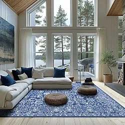 Wilton-Teppich - Menfi (blau)