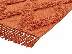 Hochflorteppiche - Pamplona Natural Cotton Shaggy (terracotta)