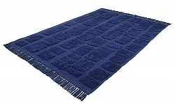 Hochflorteppiche - Salem Natural Cotton Shaggy (Dunkelblau)