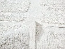 Runde Teppiche - Salem Natural Cotton Shaggy (offwhite)