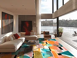 Wilton-Teppich - Salome (orange/multi)