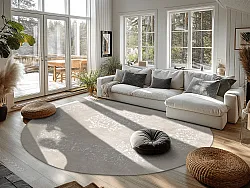 Rund Teppich - Santi (beige/weiß)