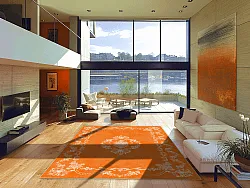 Wilton-Teppich - Taknis (orange)