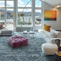 Wilton-Teppich - Valenza (blau)