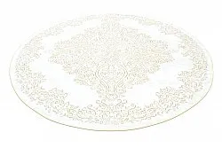 Rund Teppich - Valenza (weiß/beige)