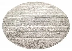 Runde Teppiche - Willow Natural Cotton Shaggy (greige)