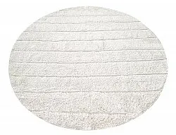 Runde Teppiche - Willow Natural Cotton Shaggy (offwhite)
