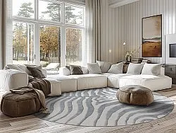 Rund Teppich - Zebra