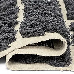 Hochflorteppiche - Zola Natural Cotton Shaggy (dunkelgrau)