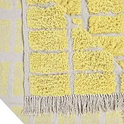 Hochflorteppiche - Zola Natural Cotton Shaggy (gelb)