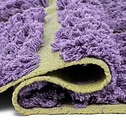Hochflorteppiche - Zola Natural Cotton Shaggy (lila)