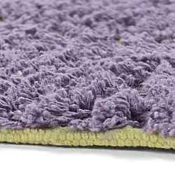Rund Teppich - Zola Natural Cotton Shaggy (lila)