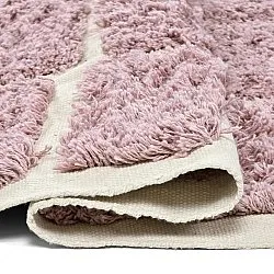 Hochflorteppiche - Zola Natural Cotton Shaggy (rosa)