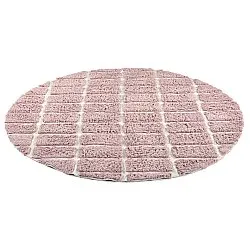 Rund Teppich - Zola Natural Cotton Shaggy (rosa)