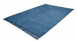 Hochflorteppiche - Alba Natural Cotton Shaggy (blau)