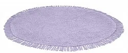 Runde Teppiche - Alba Natural Cotton Shaggy (lila)