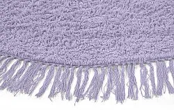 Runde Teppiche - Alba Natural Cotton Shaggy (lila)