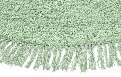 Runde Teppiche - Alba Natural Cotton Shaggy (hellgrün)