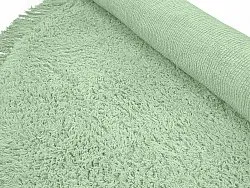 Runde Teppiche - Alba Natural Cotton Shaggy (hellgrün)