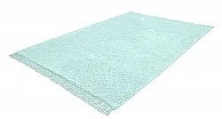 Hochflorteppiche - Alba Natural Cotton Shaggy (türkis)