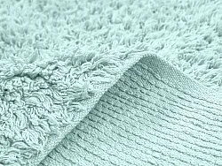 Hochflorteppiche - Alba Natural Cotton Shaggy (türkis)