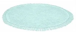 Runde Teppiche - Alba Natural Cotton Shaggy (türkis)