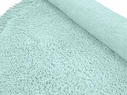 Runde Teppiche - Alba Natural Cotton Shaggy (türkis)