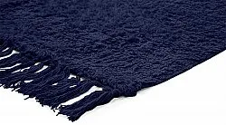 Hochflorteppiche - Alba Natural Cotton Shaggy (Dunkelblau)