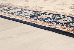Wilton-Teppich - Angelica (beige/marineblau)