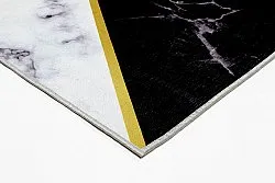 Wilton-Teppich - Savino (schwarz/weiß/grau)